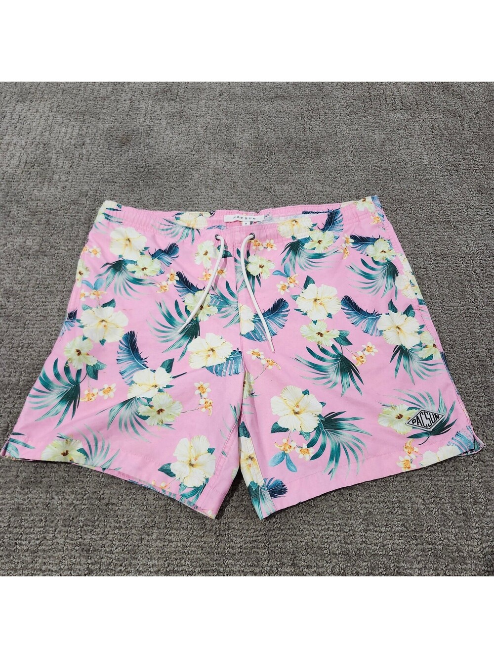 Pacsun Pink Floral Swim Shorts Men's Size Medium